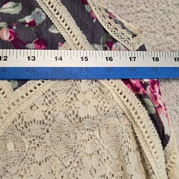 Altar'd State Floral Crochet Lace Sleeveless Dress Sz S Boho Chic Festival - Picture 6 of 12